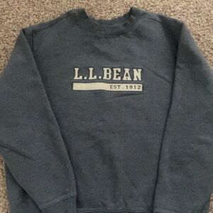L.L. Bean Gray Crewneck Sweater Classic Warm Design